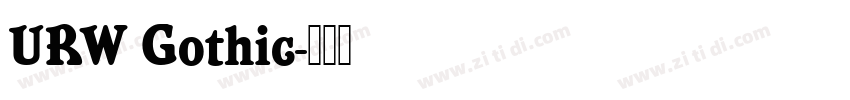 URW Gothic字体转换